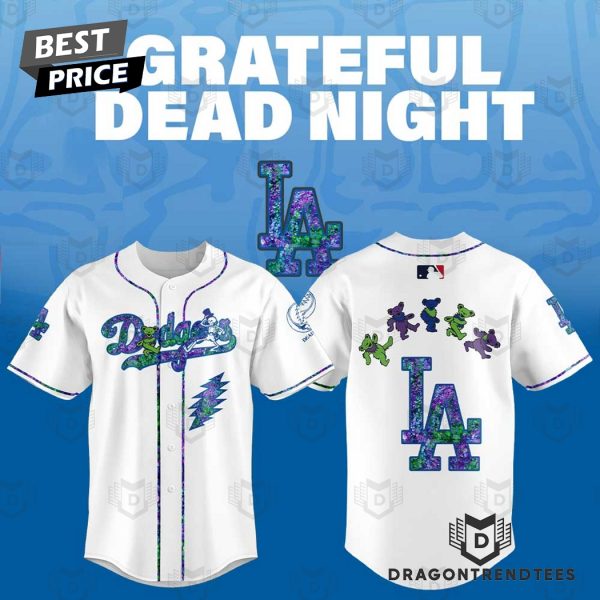Los Angeles Dodgers Grateful Dead Baseball Jersey