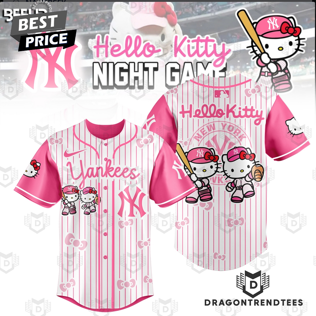 New York Yankees Hello Kitty Baseball Jersey New York Yankees Hello Kitty Baseball Jersey