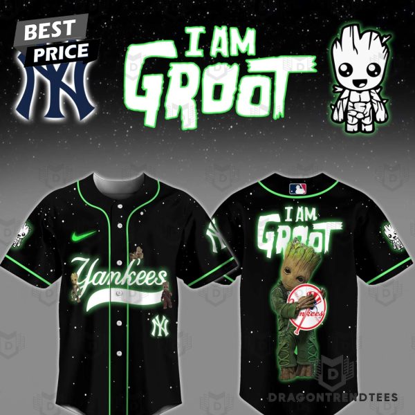 New York Yankees I Am Groot Baseball Jersey