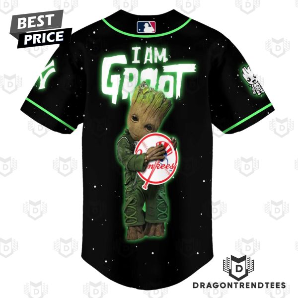New York Yankees I Am Groot Baseball Jersey