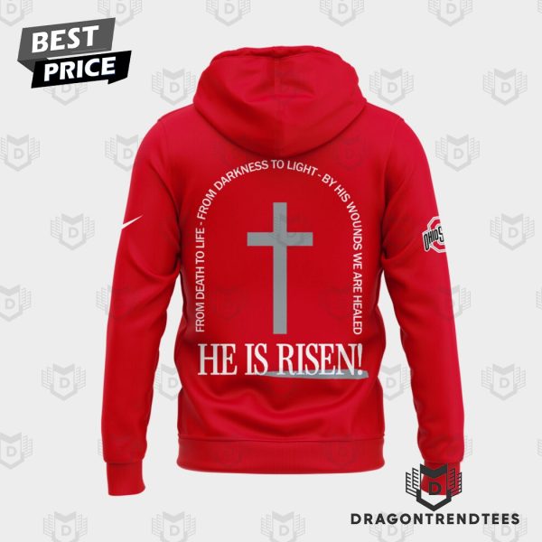 Ohio State Buckeyes Football 2025 JESUS WON He Is Risen Red Special Hoodie