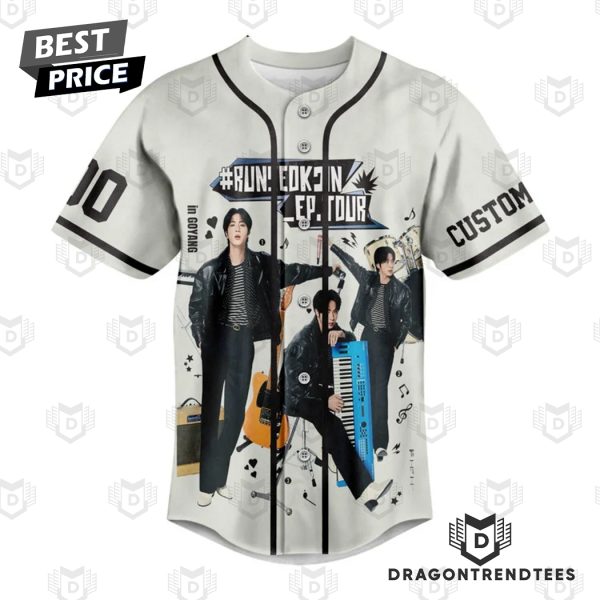 Personalized BTS Jin Run Seokjin Ep Tour Signature Baseball Jersey