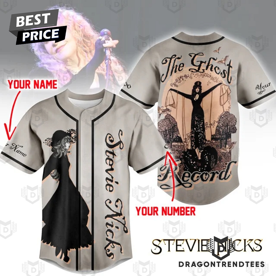 Personalized Stevie Nicks The Ghost Record Baseball Jersey Personalized Stevie Nicks The Ghost Record Baseball Jersey