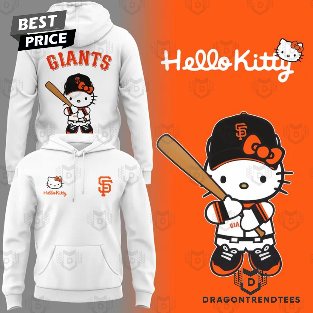 San Francisco Giants x Hello Kitty 2025 Hoodie - White San Francisco Giants x Hello Kitty 2025 Hoodie - White