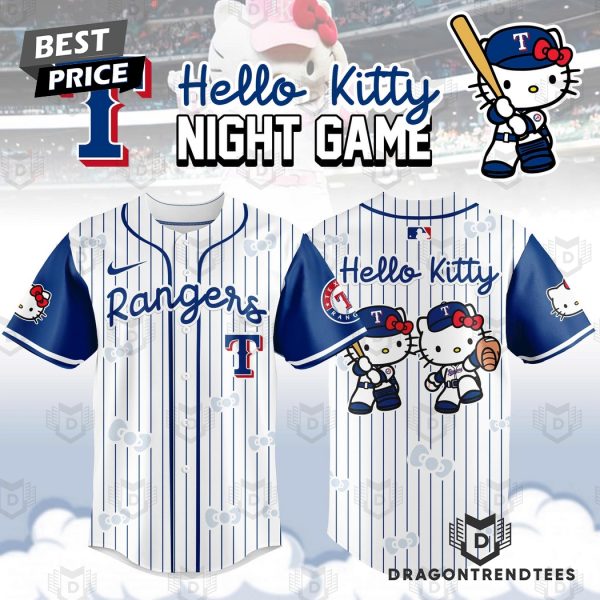 Texas Rangers x Hello Kitty Night Game Baseball Jersey