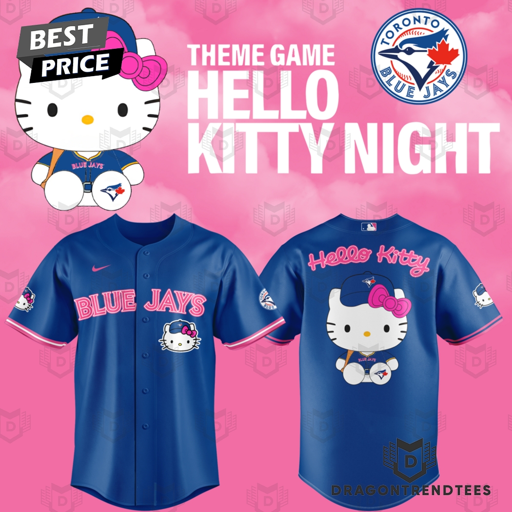 Toronto Blue Jays Hello Kitty Night Baseball Jersey - Blue Toronto Blue Jays Hello Kitty Night Baseball Jersey - Blue