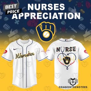 Milwaukee Brewers Its A Work Of Heart Baseball Jersey