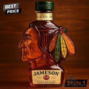 Chicago Blackhawks 2025 Whiskey Bottle