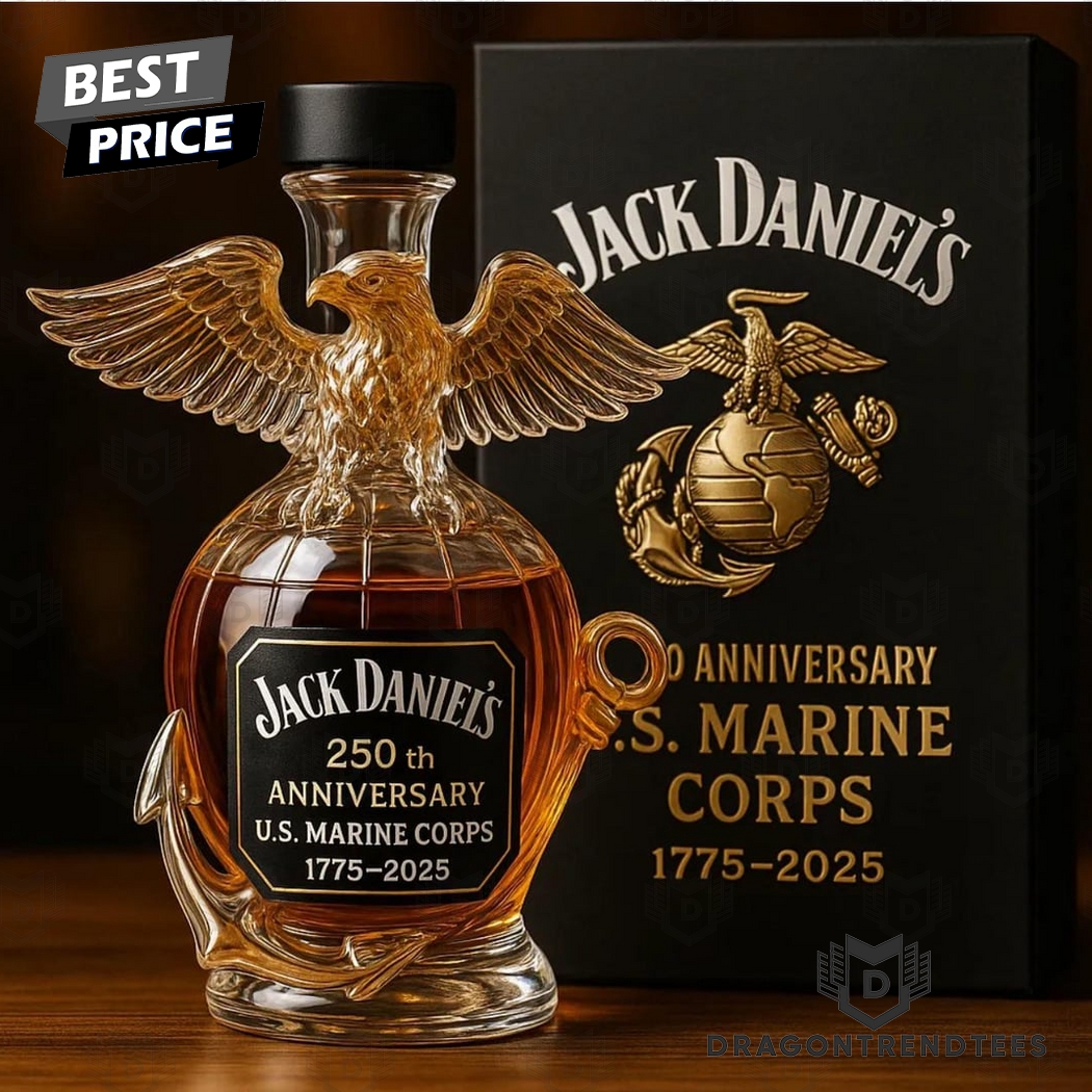 Jack Daniel 250th Anniversary US Marine Corps Whiskey Bottle Jack Daniel 250th Anniversary US Marine Corps Whiskey Bottle