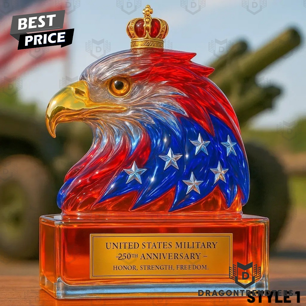 U.S. Army 250th Anniversary Eagle 2025 Whiskey Bottle U.S. Army 250th Anniversary Eagle 2025 Whiskey Bottle