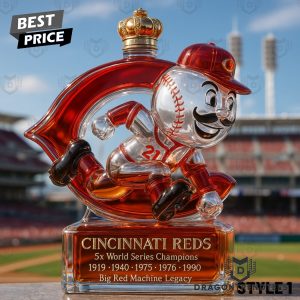 Cincinnati Reds 5x World Series Champions 2025 Whiskey Bottle