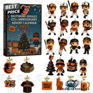 Baltimore Orioles 125th Anniversary Advent Calendar 2025