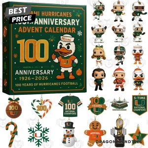 Miami Hurricanes 100th Anniversary Advent Calendar