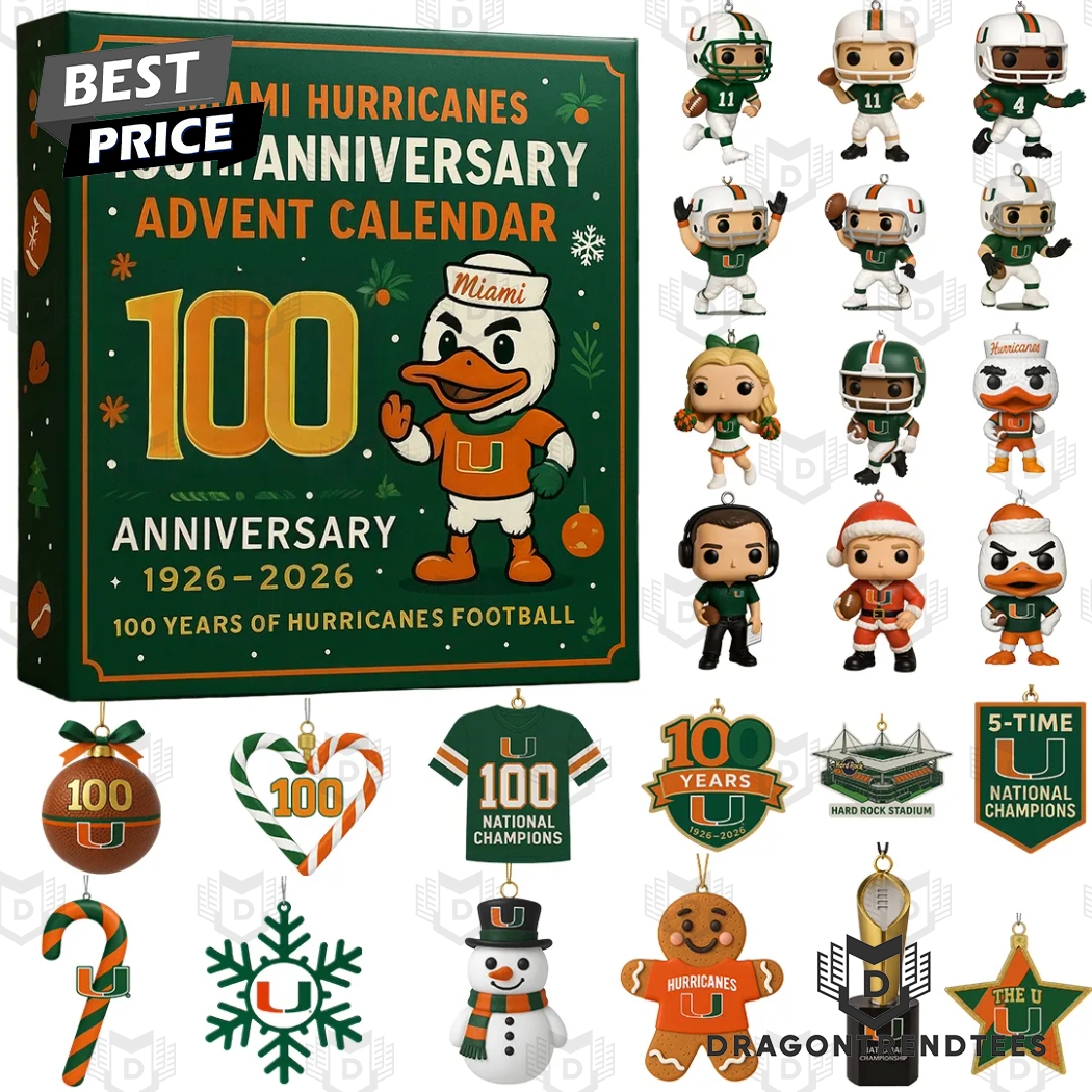 Miami Hurricanes 100th Anniversary Advent Calendar Miami Hurricanes 100th Anniversary Advent Calendar