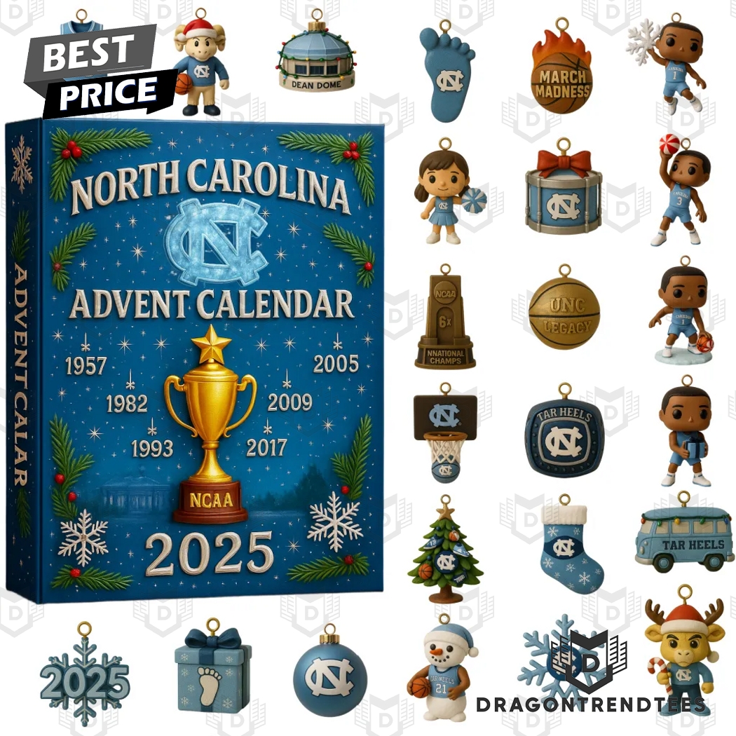 North Carolina Tar Heels 2025 Advent Calendar North Carolina Tar Heels 2025 Advent Calendar