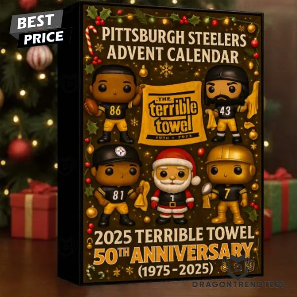 Pittsburgh Steelers 2025 Terrible Towel 50th Anniversary Advent Calendar