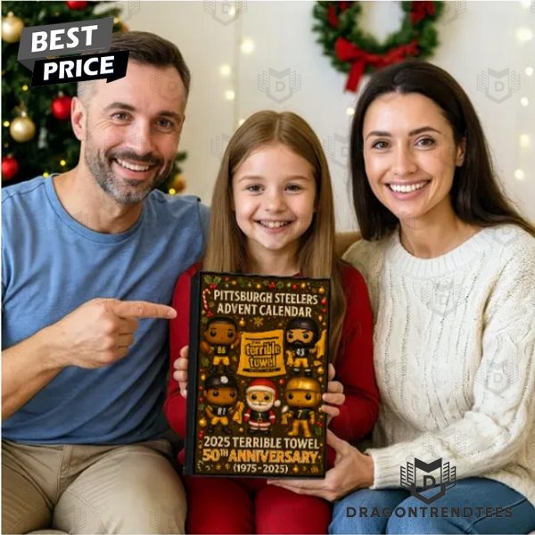 Pittsburgh Steelers 2025 Terrible Towel 50th Anniversary Advent Calendar
