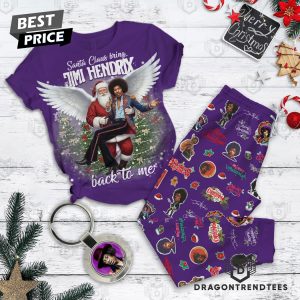 Santa Claus Bring Back To Me Jimi Hendrix Pajamas Set Santa Claus Bring Back To Me Jimi Hendrix Pajamas Set