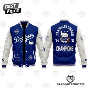 Los Angeles Dodgers x Kitty 2025 World Series Champions Baseball Jacket