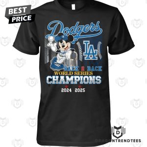 Los Angeles Dodgers World Champions Back To Back 2024-2025 Unisex T-Shirt Los Angeles Dodgers World Champions Back To Back 2024-2025 Unisex T-Shirt