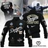 Los Angeles Dodgers 2025 World Series Champions Black Baseball Jacket Los Angeles Dodgers 2025 World Series Champions Black Baseball Jacket