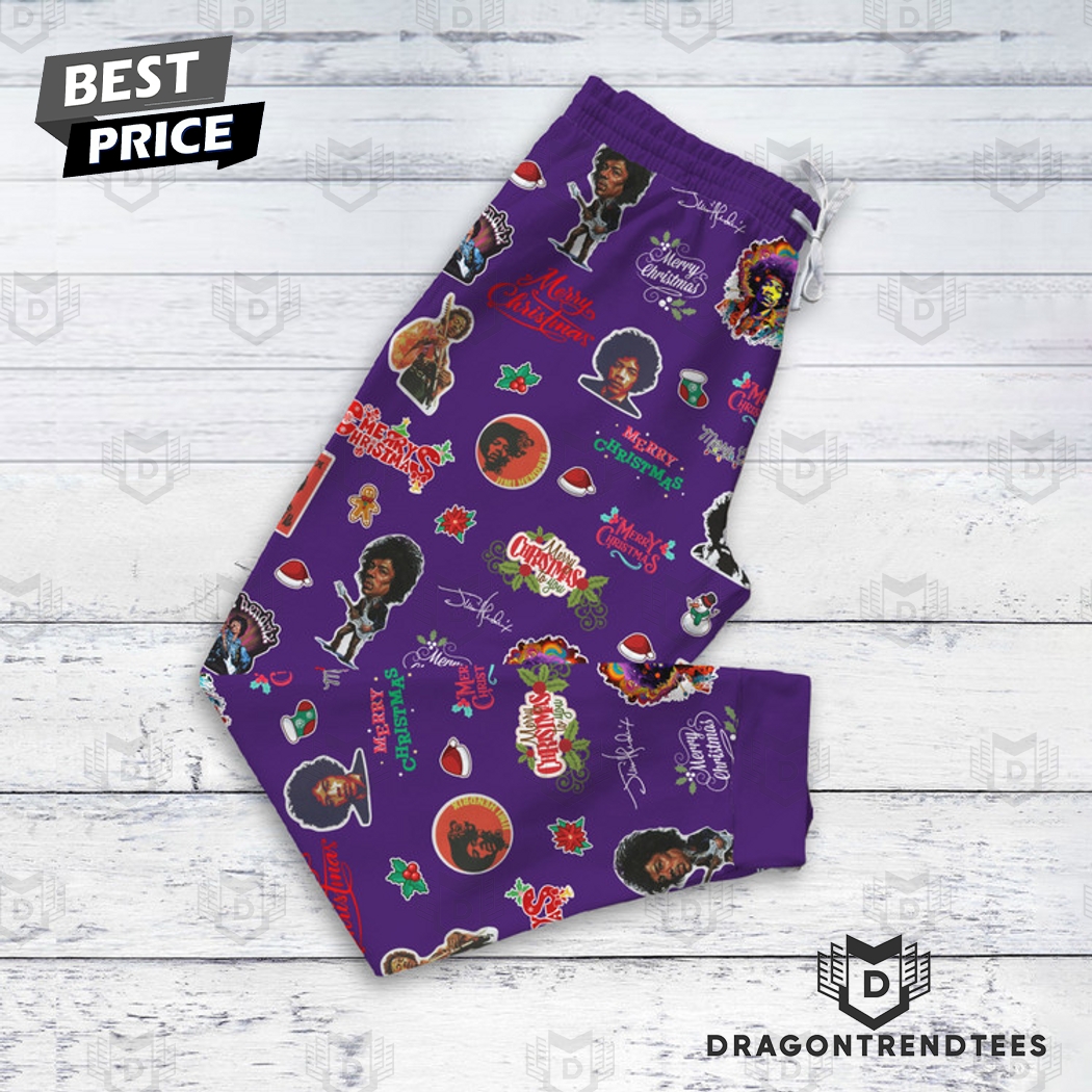 Santa Claus Bring Back To Me Jimi Hendrix Pajamas Set Santa Claus Bring Back To Me Jimi Hendrix Pajamas Set