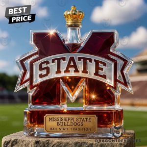 Mississippi State Bulldogs Hail State Tradition Whiskey Bottle