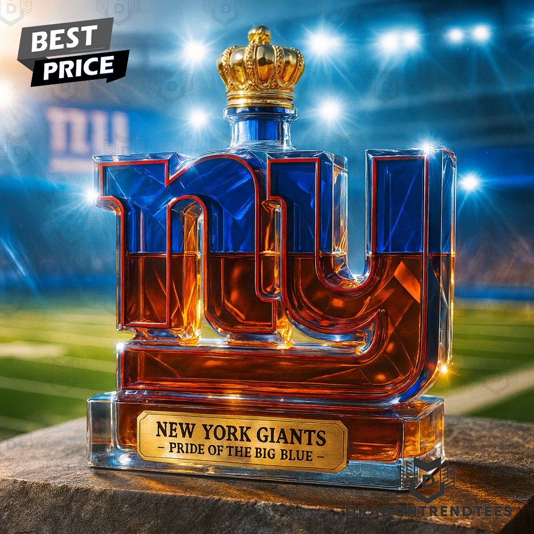 New York Giants Pride Of The Big Blue Whiskey Bottle New York Giants Pride Of The Big Blue Whiskey Bottle