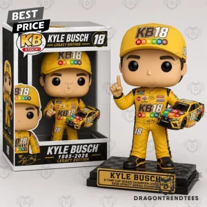 Kyle Busch 18 Rowdy NASCAR Racing Legacy Edition Champion Collectible Vinyl Figure