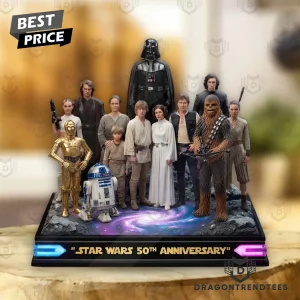 Star Wars 50th Anniversary 2027 Skywalker Saga Characters Commemorative Custom Shape Acrylic Plaque