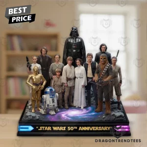 Star Wars 50th Anniversary 2027 Skywalker Saga Characters Commemorative Custom Shape Acrylic Plaque