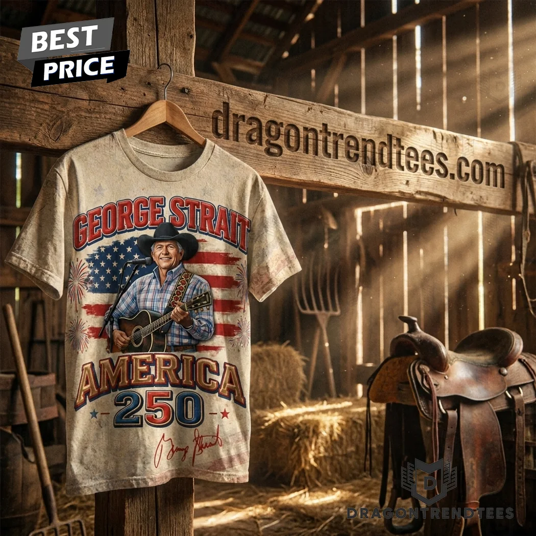 George Strait America 250 Patriotic Country Music Legend Vintage USA Flag 3D All Over Print T-Shirt George Strait America 250 Patriotic Country Music Legend Vintage USA Flag 3D All Over Print T-Shirt