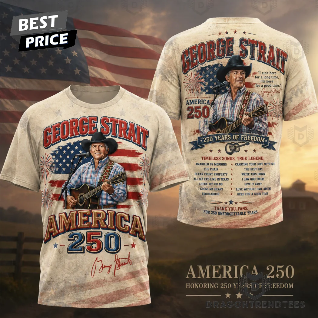 George Strait America 250 Patriotic Country Music Legend Vintage USA Flag 3D All Over Print T-Shirt George Strait America 250 Patriotic Country Music Legend Vintage USA Flag 3D All Over Print T-Shirt