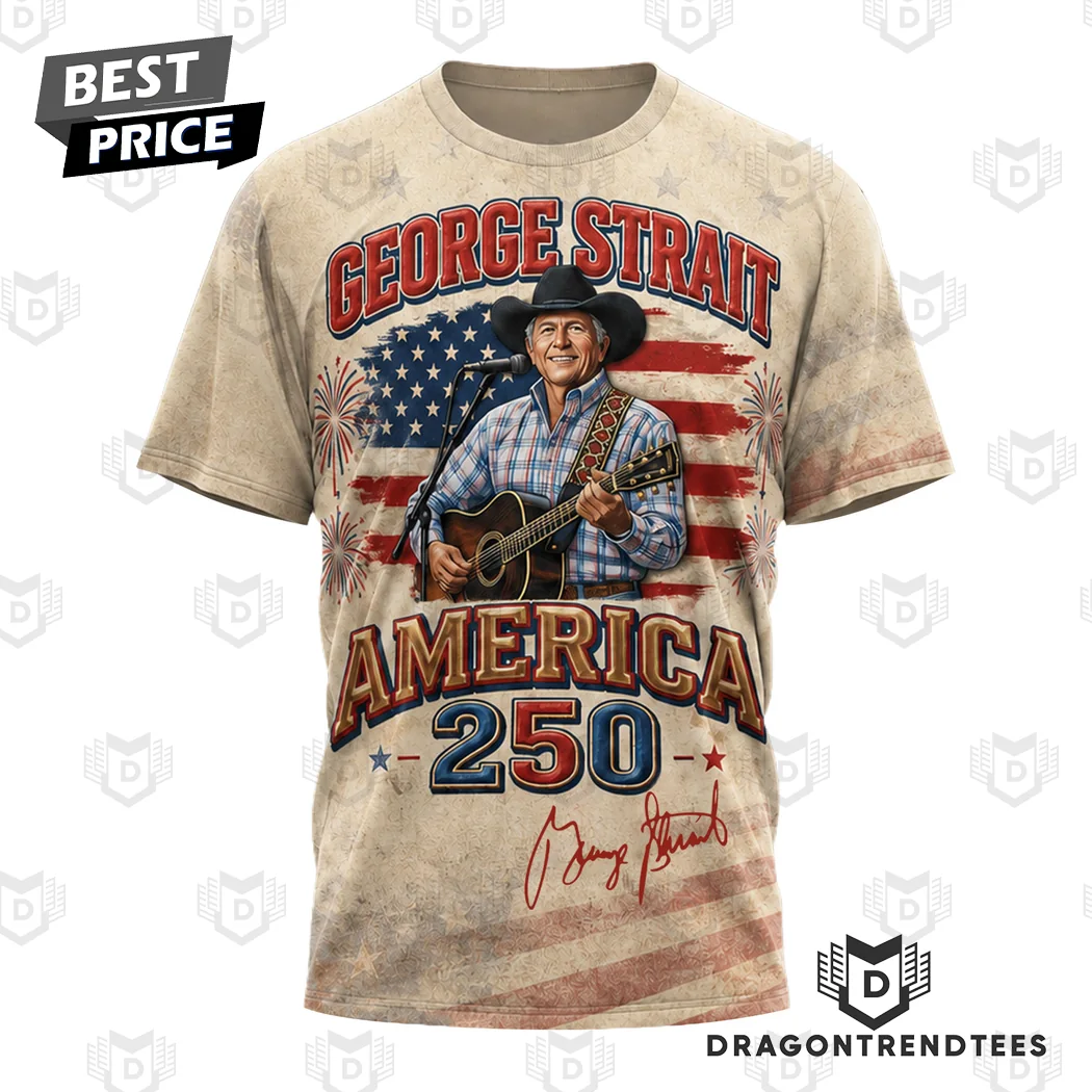 George Strait America 250 Patriotic Country Music Legend Vintage USA Flag 3D All Over Print T-Shirt George Strait America 250 Patriotic Country Music Legend Vintage USA Flag 3D All Over Print T-Shirt