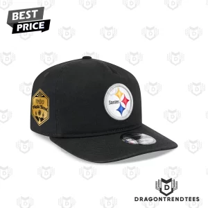 Pittsburgh Steelers Retro Embroidered Patch Black Adjustable Snapback Cap