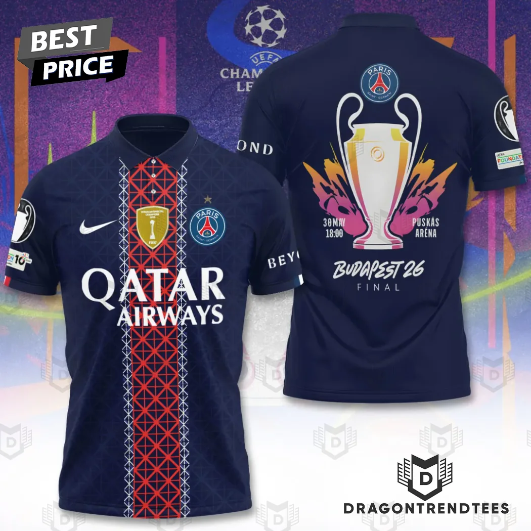 Paris Saint-Germain PSG 2026 Champions League Final Budapest Trophy Fan Edition Football Jersey Paris Saint-Germain PSG 2026 Champions League Final Budapest Trophy Fan Edition Football Jersey
