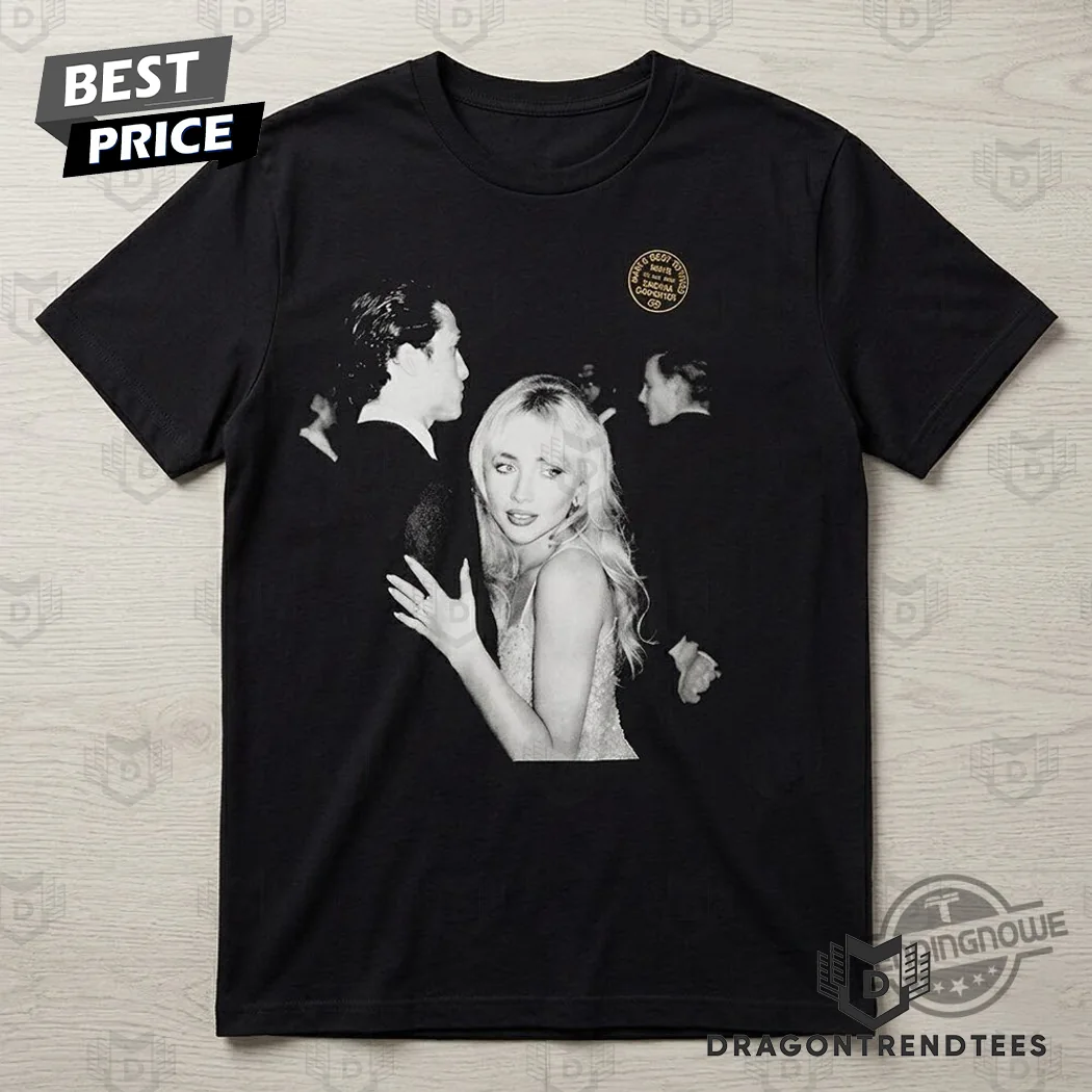 Sabrina Carpenter Barry Keoghan Please Please Please Music Video Black T-Shirt Sabrina Carpenter Barry Keoghan Please Please Please Music Video Black T-Shirt