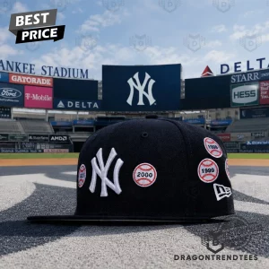 New Era New York Yankees World Series Championship Commemorative Patches Fitted Baseball Cap