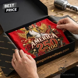 Queen Freddie Mercury America 250 Years Of Freedom Patriotic Rock Band Graphic T-Shirt