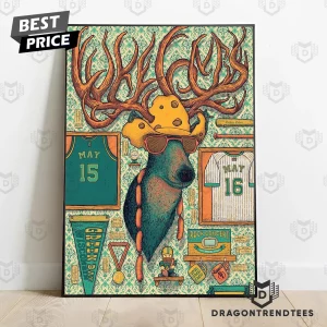 My Kinda Saturday Nights Tour Lambeau Field 2026 Green Bay Wisconsin Cheesehead Deer Vintage Poster