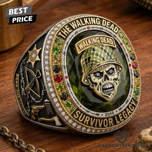 The Walking Dead Survivor Legacy 2010 Commemorative Championship Style TWD Fan Ring