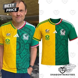 Mexico vs South Africa World Cup 2026 Bjorn Gulden Half and Half Split Soccer Jersey