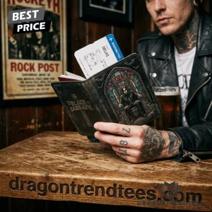 Ozzy Osbourne Black Sabbath Prince of Darkness Gothic Heavy Metal Tribute Leather Passport Cover