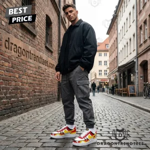 Germany Soccer World Cup Personalized Name German Football Fan Custom Sneakers