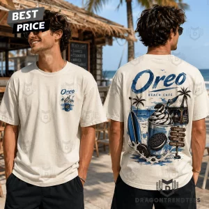 Vintage Oreo Beach Cafe Summer Vibes Graphic T-Shirt