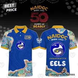 Parramatta Eels NRL NAIDOC Week 2026 50 Years Of Deadly Commemorative Polo Shirt