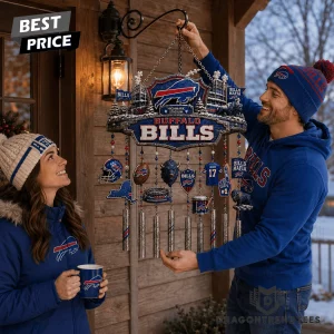 Buffalo Bills NFL Bills Mafia Premium 3D Outdoor Garden Patio Wind Chime