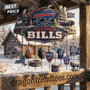Buffalo Bills NFL Bills Mafia Premium 3D Outdoor Garden Patio Wind Chime
