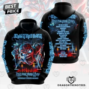 Iron Maiden Run For Your Lives World Tour 2026 Heavy Metal Band 3D All Over Print Graphic T-Shirt