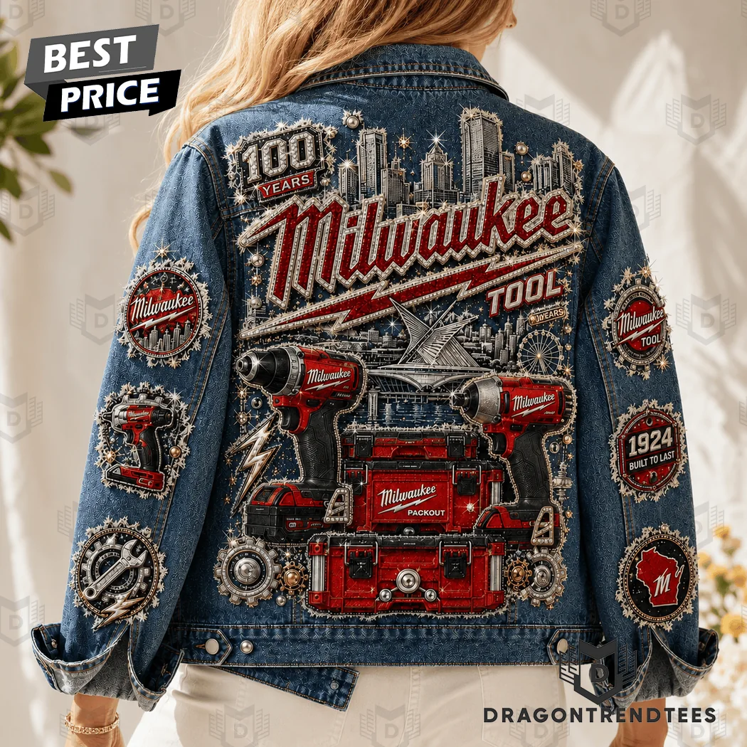 Milwaukee Tool 100th Anniversary Commemorative 1924 Built To Last Premium Denim Jacket Milwaukee Tool 100th Anniversary Commemorative 1924 Built To Last Premium Denim Jacket